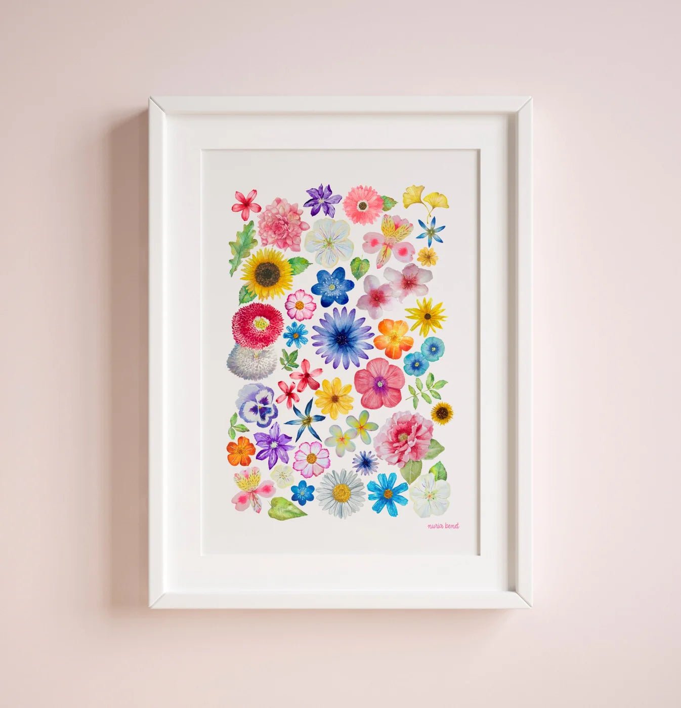 Print Nuria - Composicion Floral - Musgo Bazar