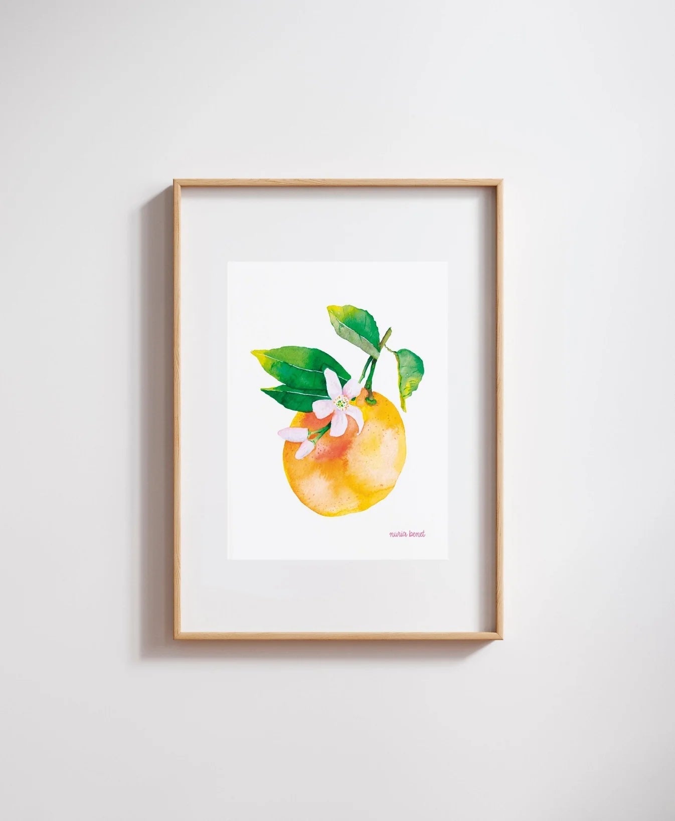Print Nuria - Naranja - Musgo Bazar
