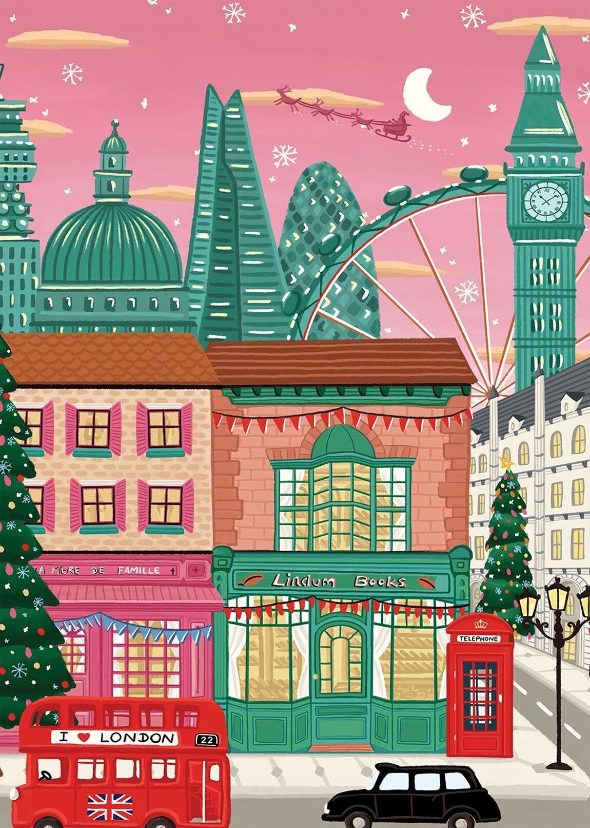 Puzzle - Christmas in London - 1000 pieces - Musgo Bazar