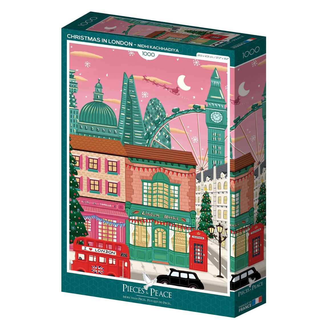 Puzzle - Christmas in London - 1000 pieces - Musgo Bazar