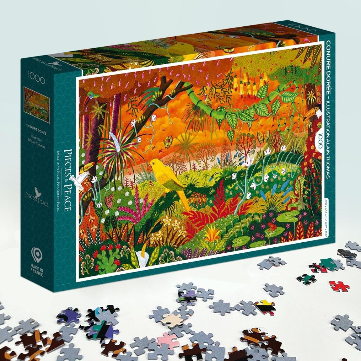 Puzzle - Conure Doree - 1000 pieces - Musgo Bazar