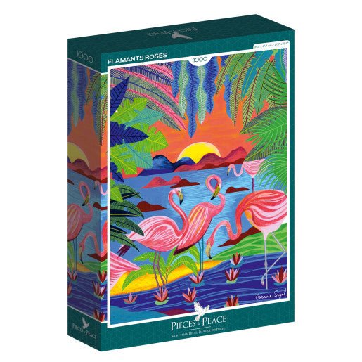 Puzzle - Flamants Roses - Orane Sigal - 1000 pieces - Musgo Bazar