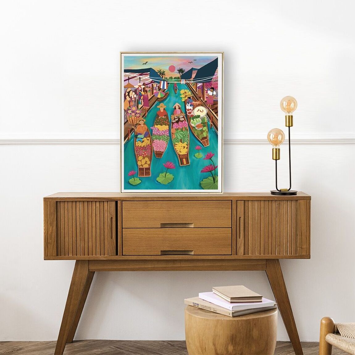 Puzzle - Floating Market Thailand - 1000 pieces - Musgo Bazar