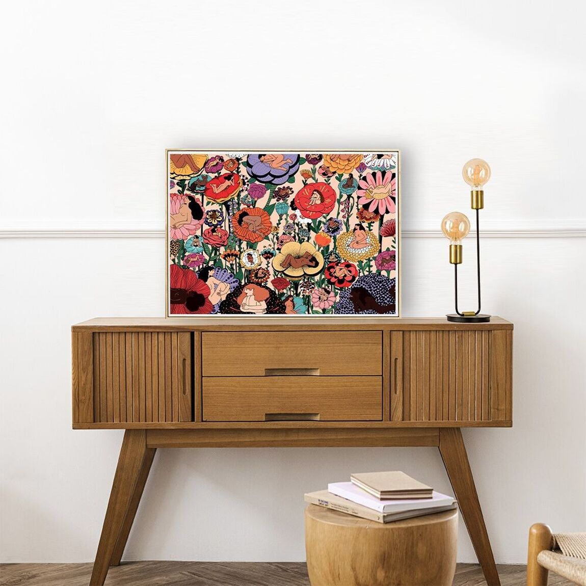 Puzzle - Flower Women - 1000 pieces - Musgo Bazar