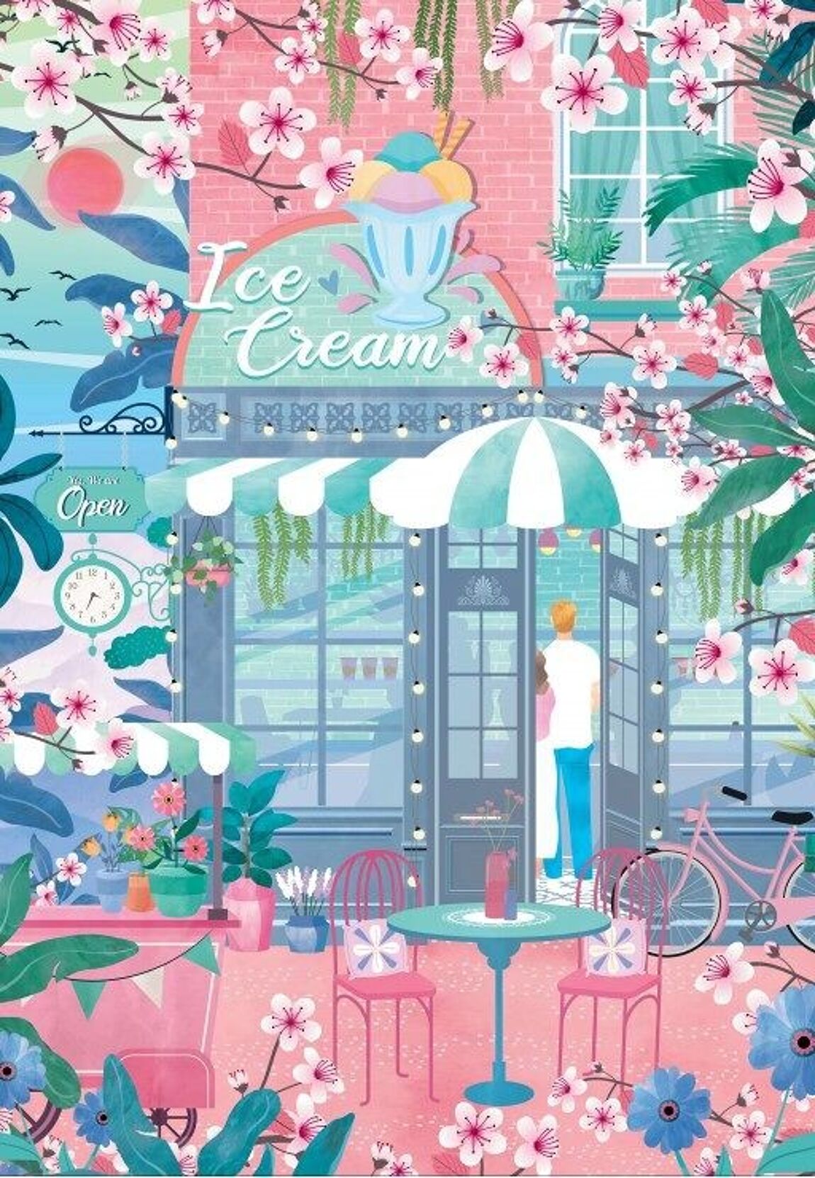 Puzzle - Ice Cream Shop - 1000 pieces - Musgo Bazar