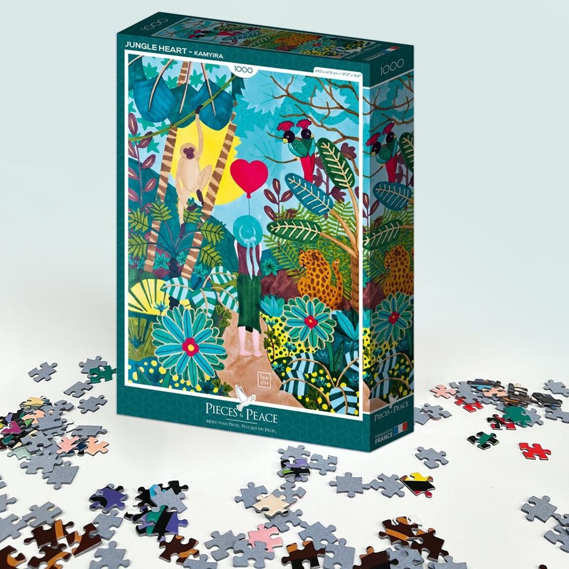 Puzzle - Jungle Heart - 1000 pieces - Musgo Bazar
