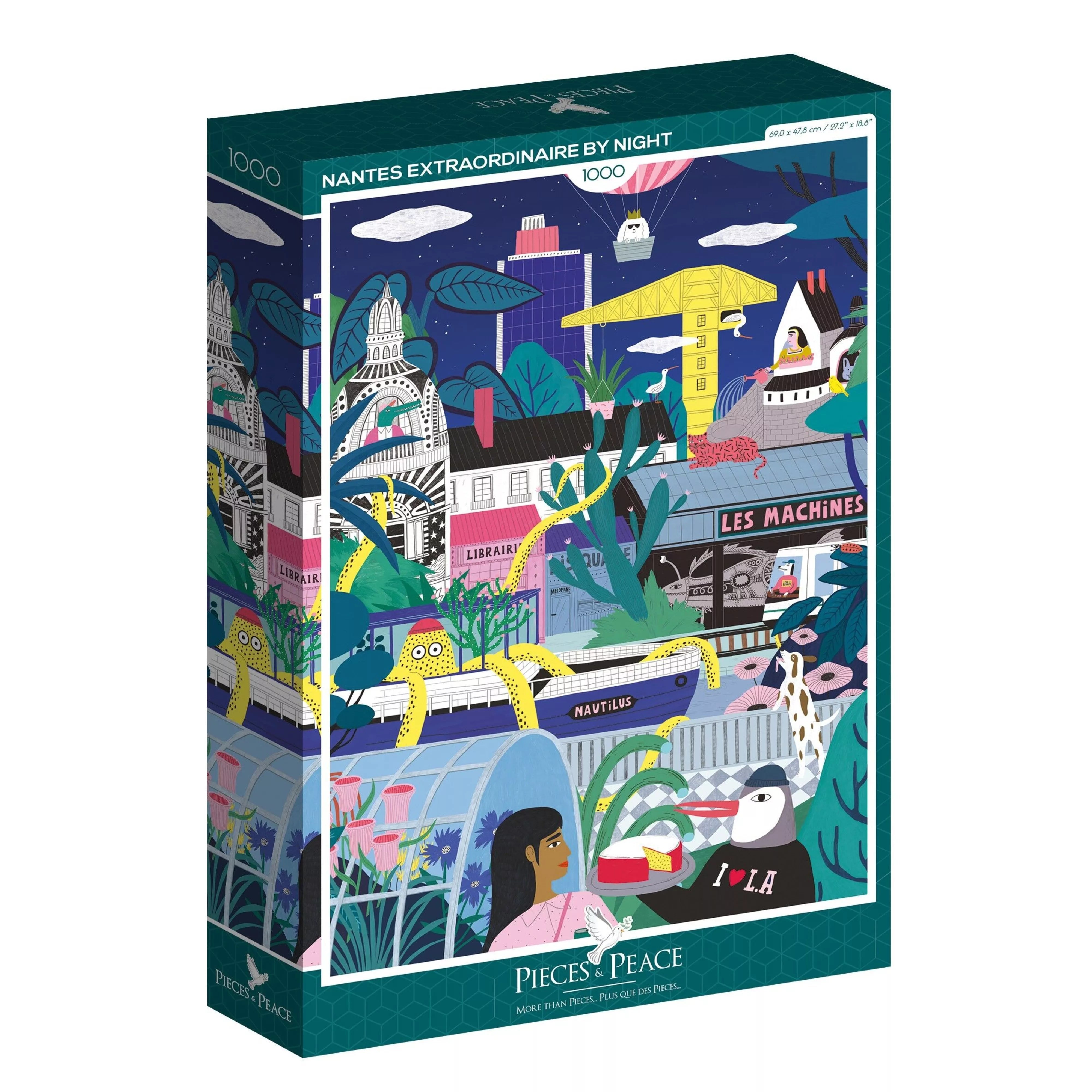 Puzzle - Nantes by Night - Dans Les Dents - 1000 pieces - Musgo Bazar