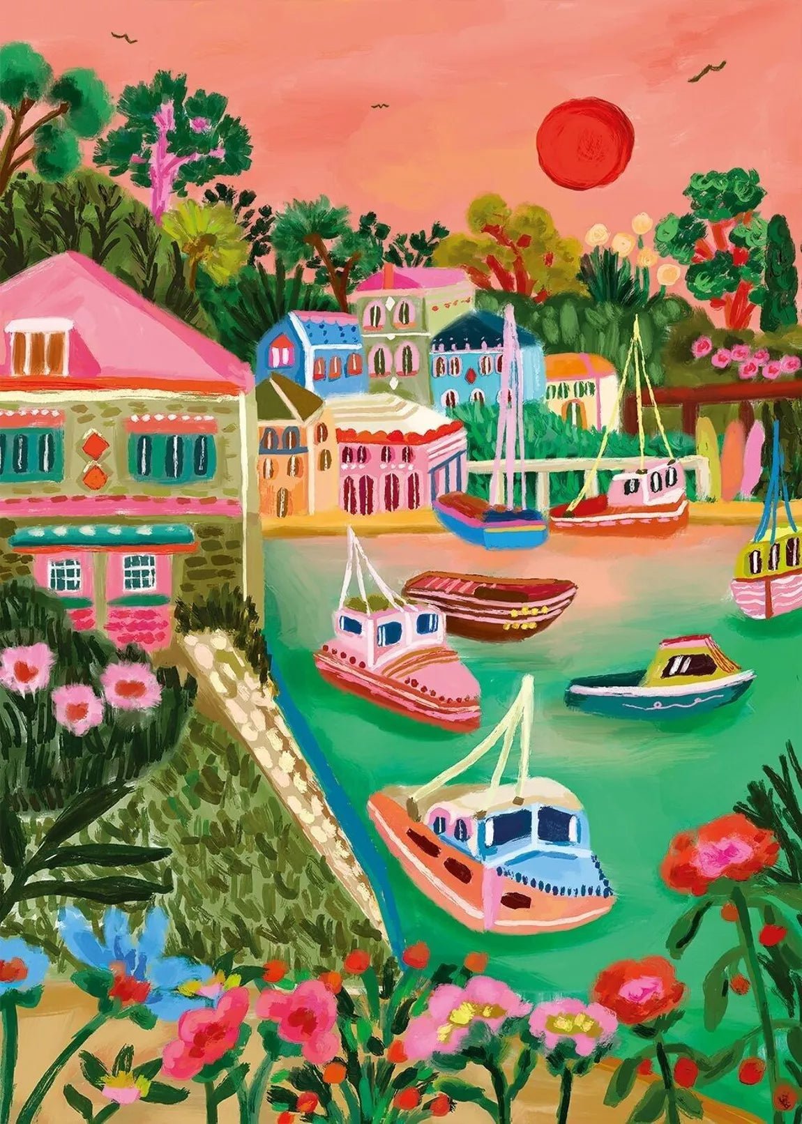 Puzzle - Polperro - Millie Putland - 1000 pieces - Musgo Bazar