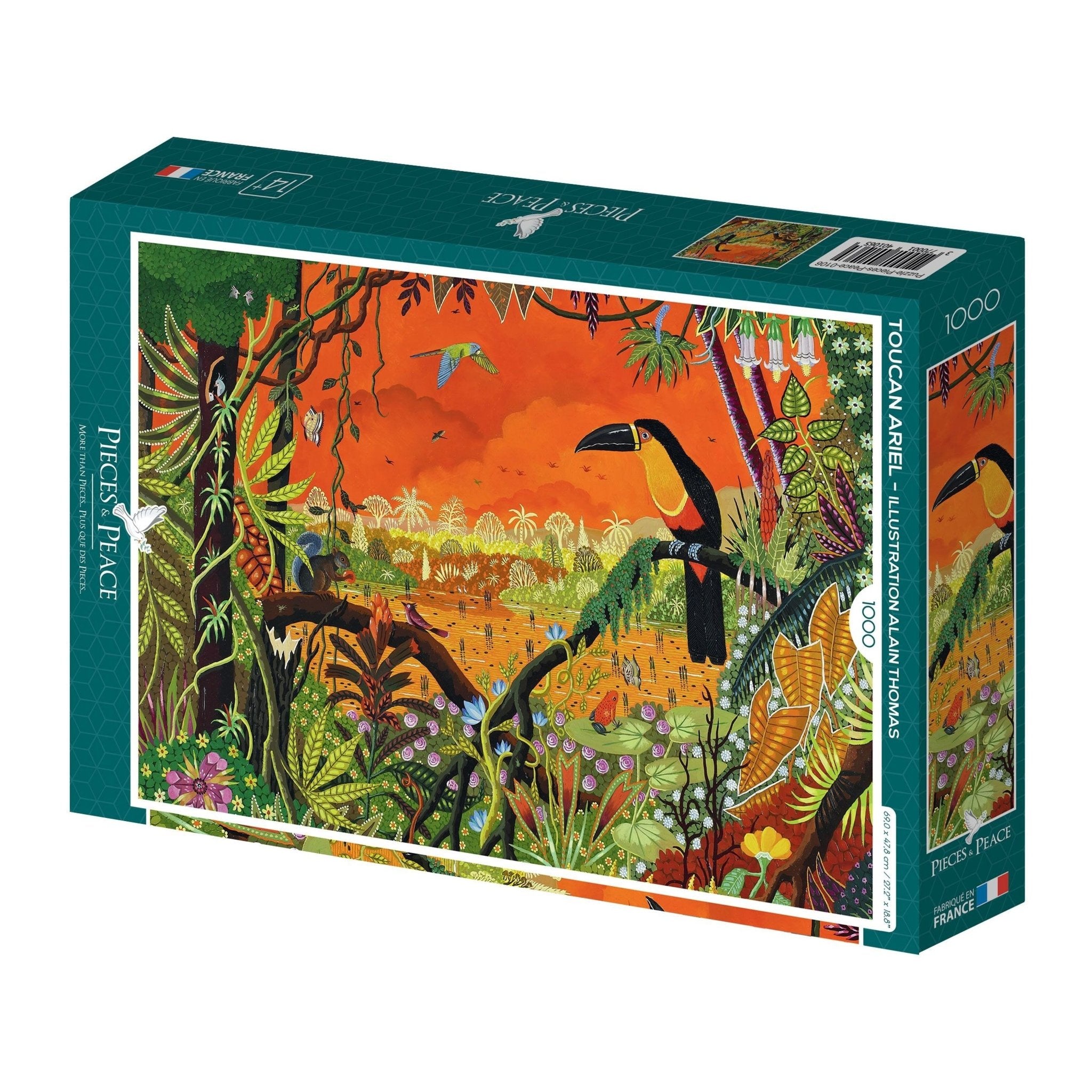 Puzzle - Toucan Ariel - Thomas Alain - 1000 pieces - Musgo Bazar