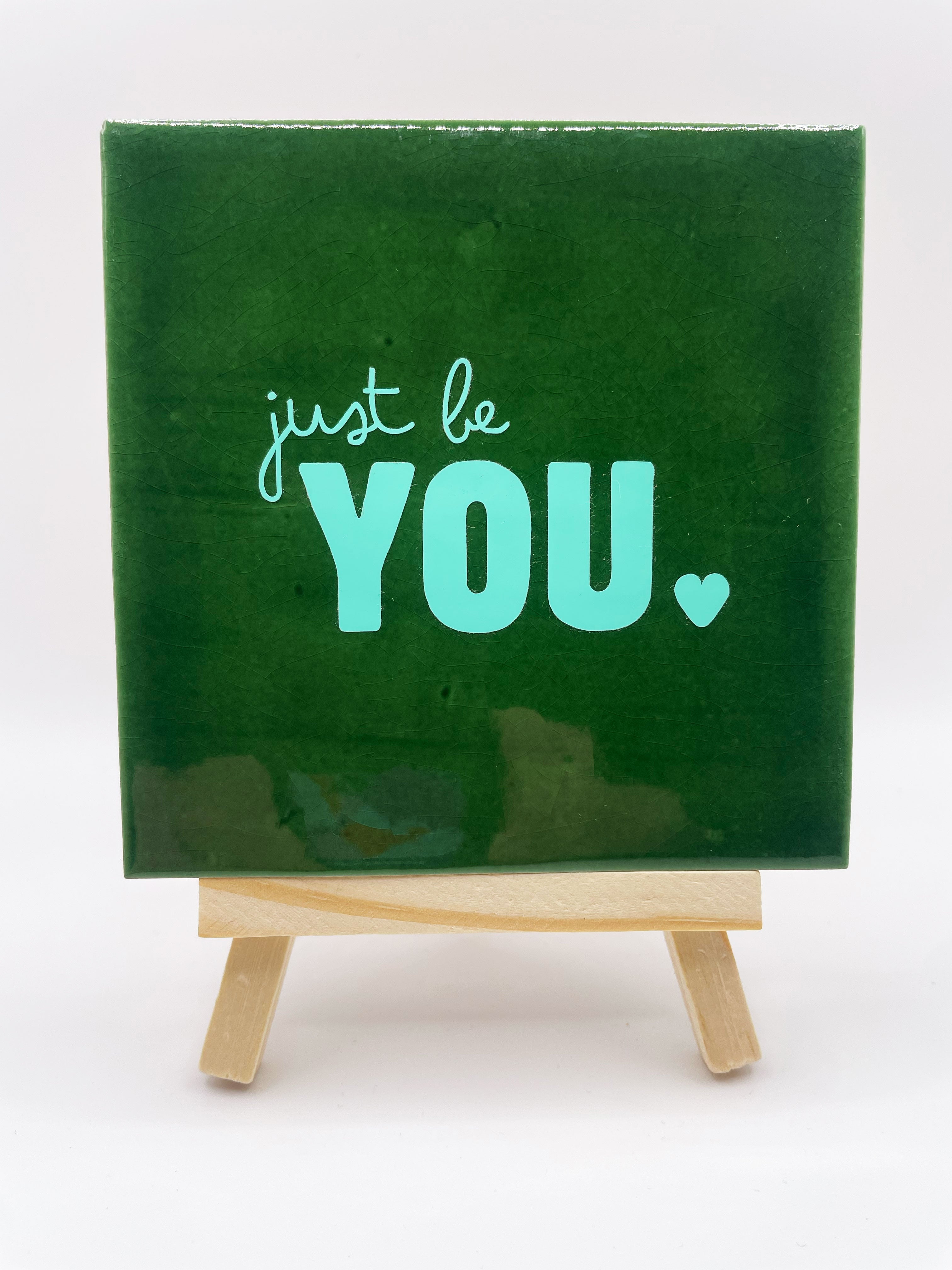 Quote Tile 'Just Be You' - Musgo Bazar