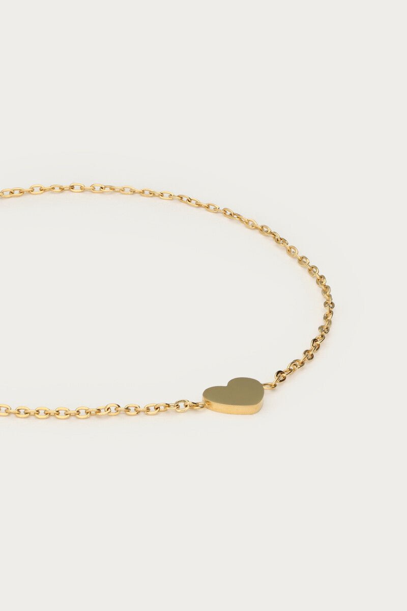 Small Heart Bracelet – Stainless Steel - Musgo Bazar