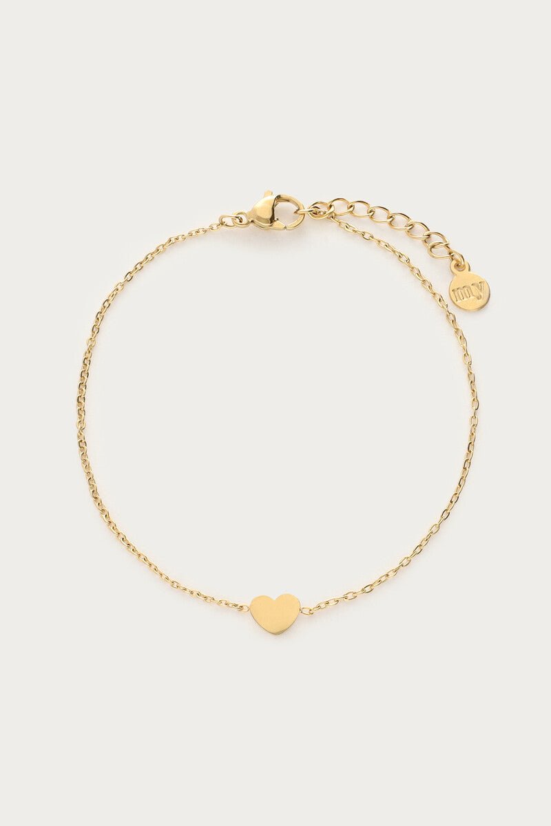 Small Heart Bracelet – Stainless Steel - Musgo Bazar