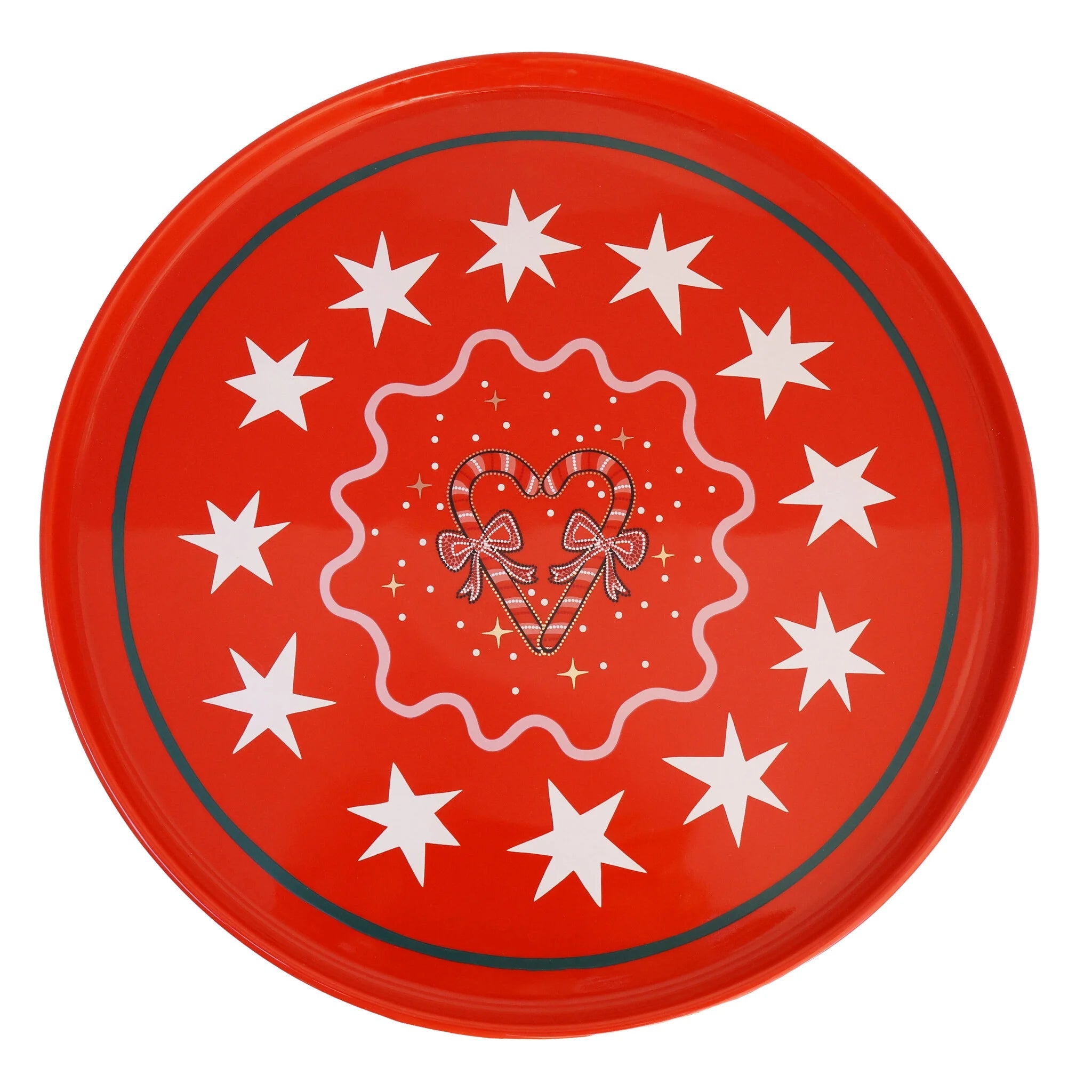 Tableware ATLITW - Large Cake Stand Candy Cane - Musgo Bazar