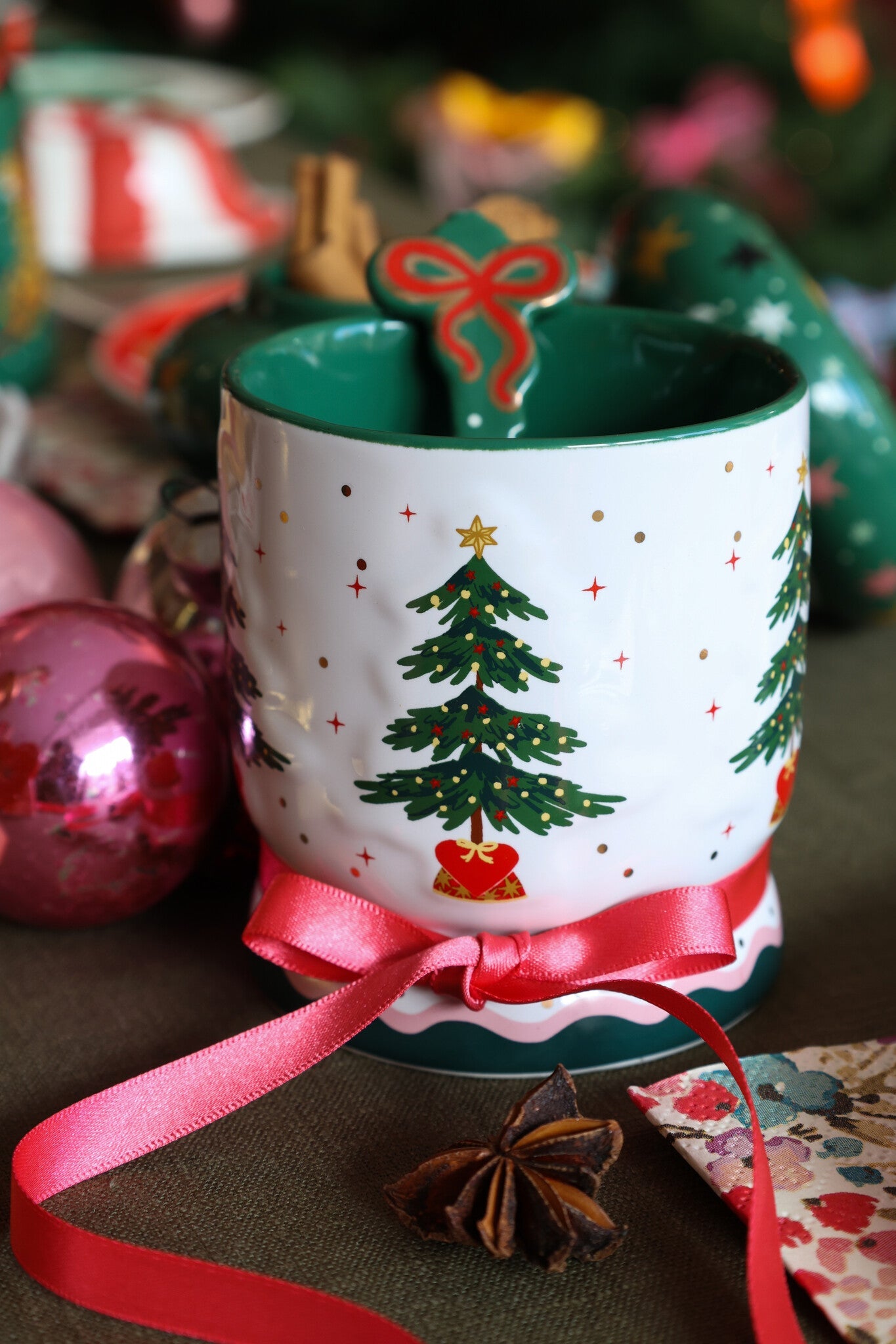 Tableware ATLITW - Mug Christmas Tree - Musgo Bazar