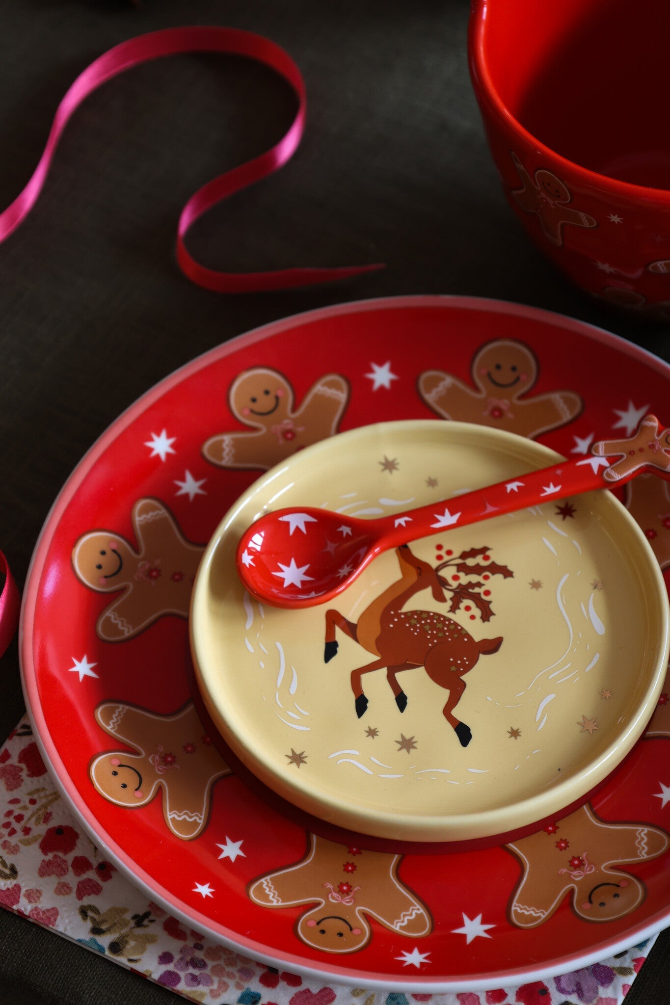 Tableware ATLITW - Plate Gingerbread Man - Musgo Bazar