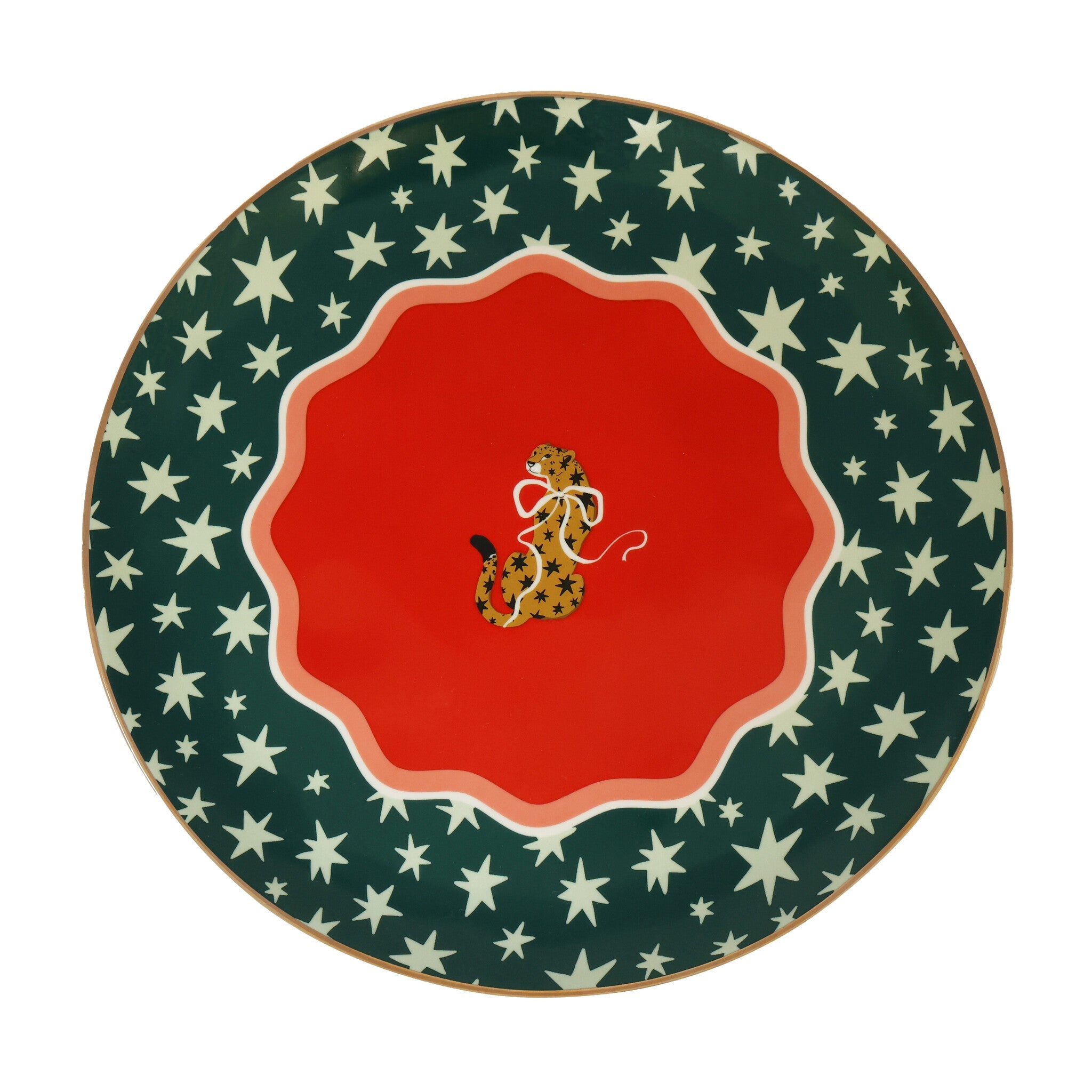 Tableware ATLITW - Plate Reindeer and Bow - Musgo Bazar