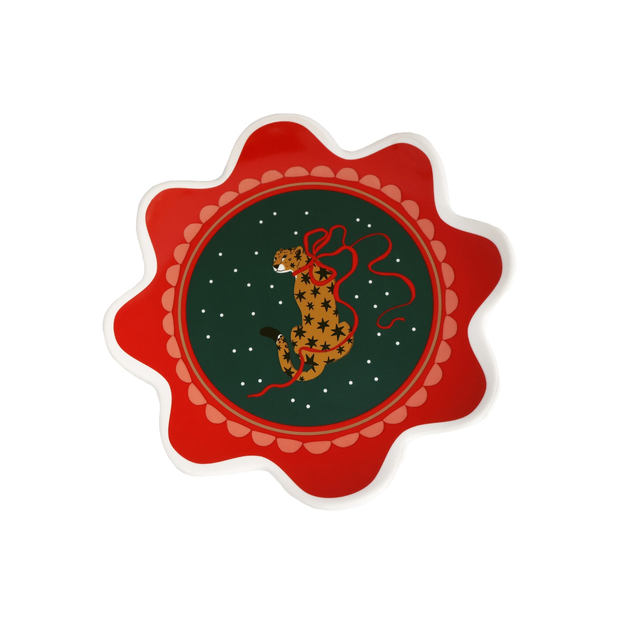Tableware ATLITW - Plate Reindeer and Bow - Musgo Bazar
