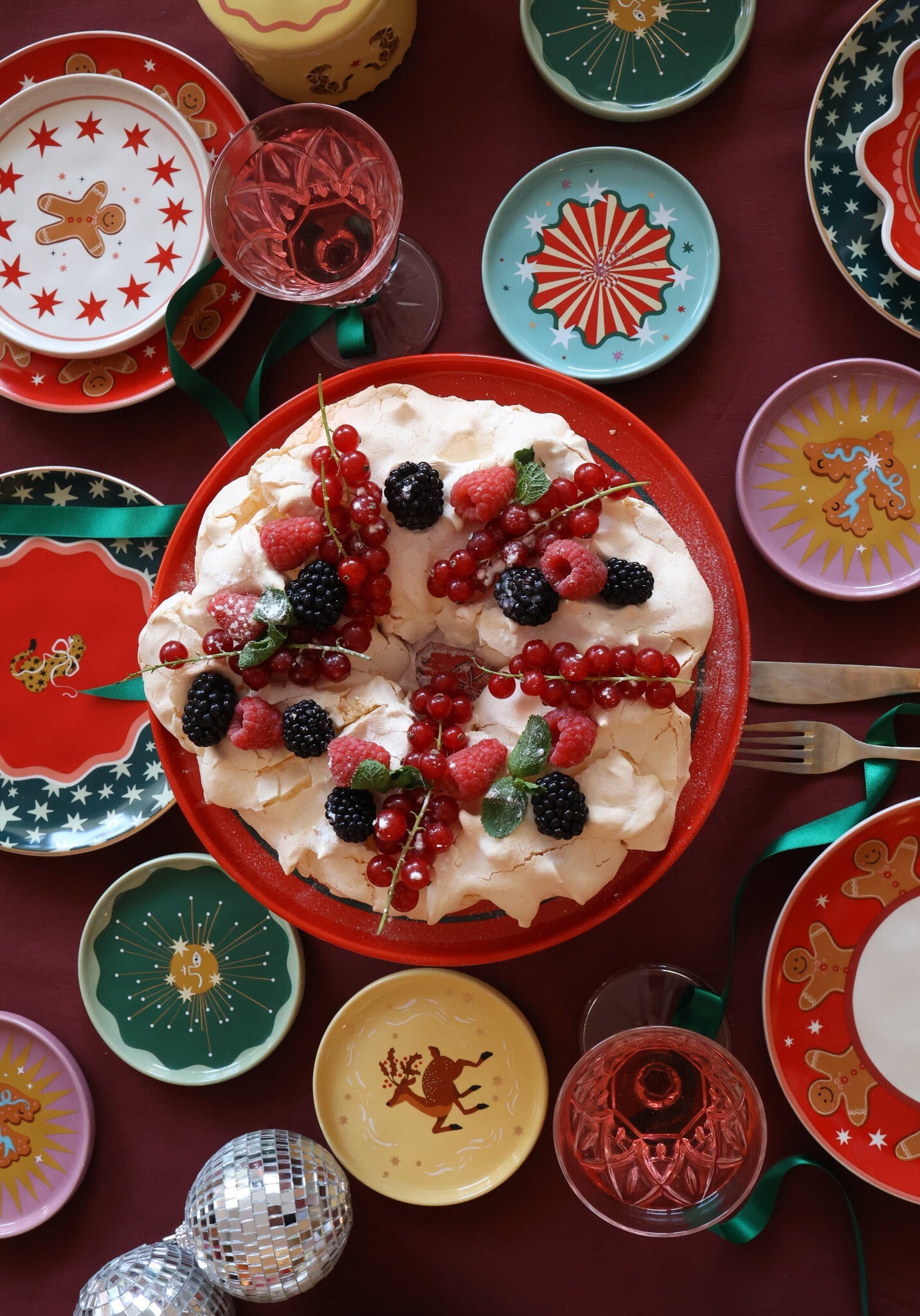 Tableware ATLITW - Small Plate Candy Cane - Musgo Bazar