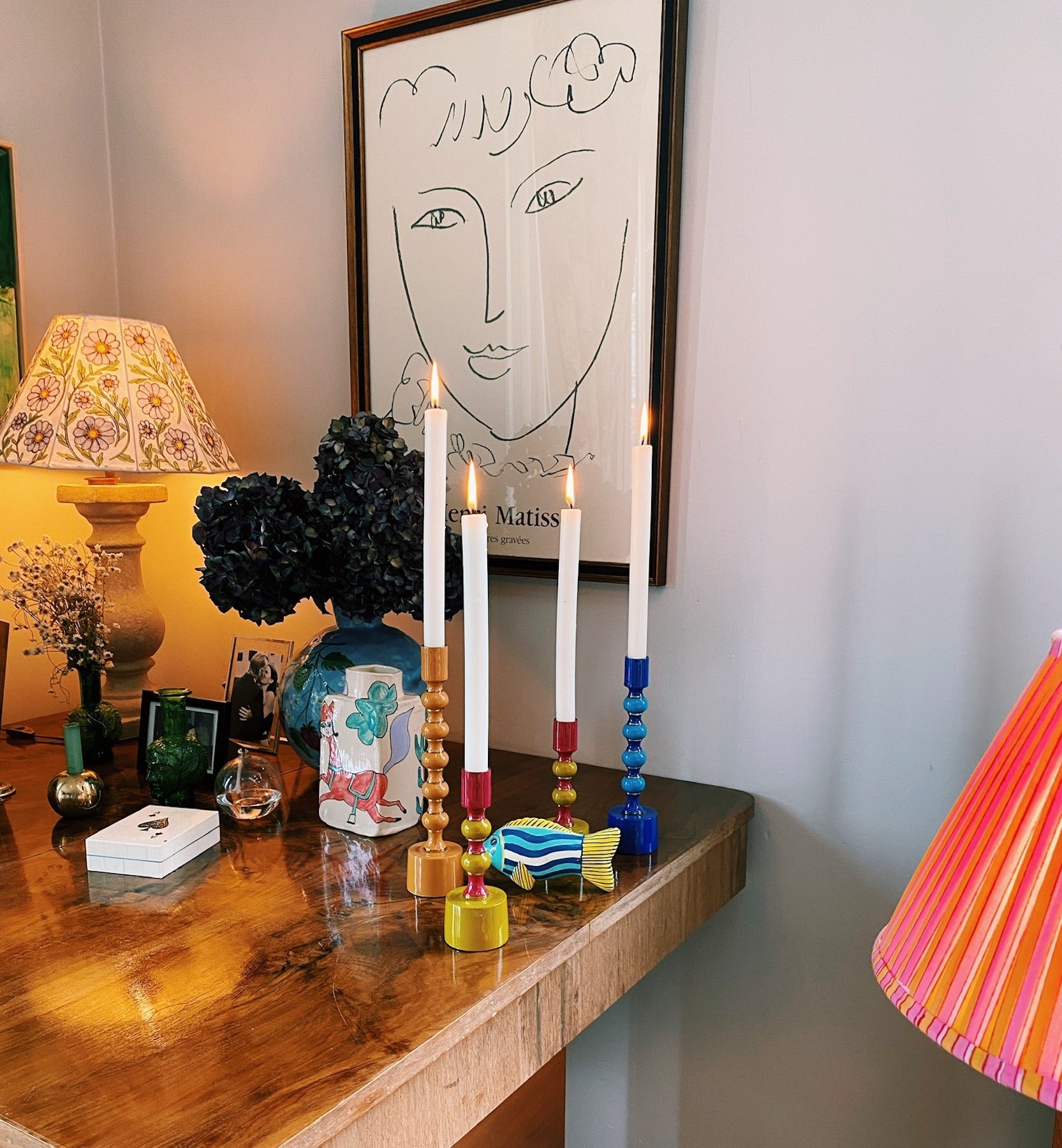Tangerine Richie Large Candle Holder - Musgo Bazar