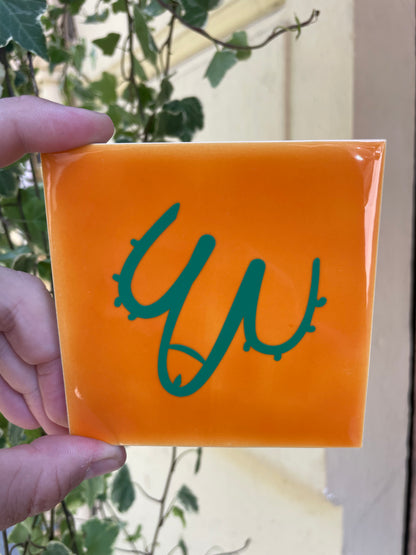 Azulejo con estampado - Wiener Orange