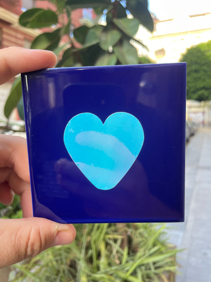 Azulejo Artesanal  - Corazon 
