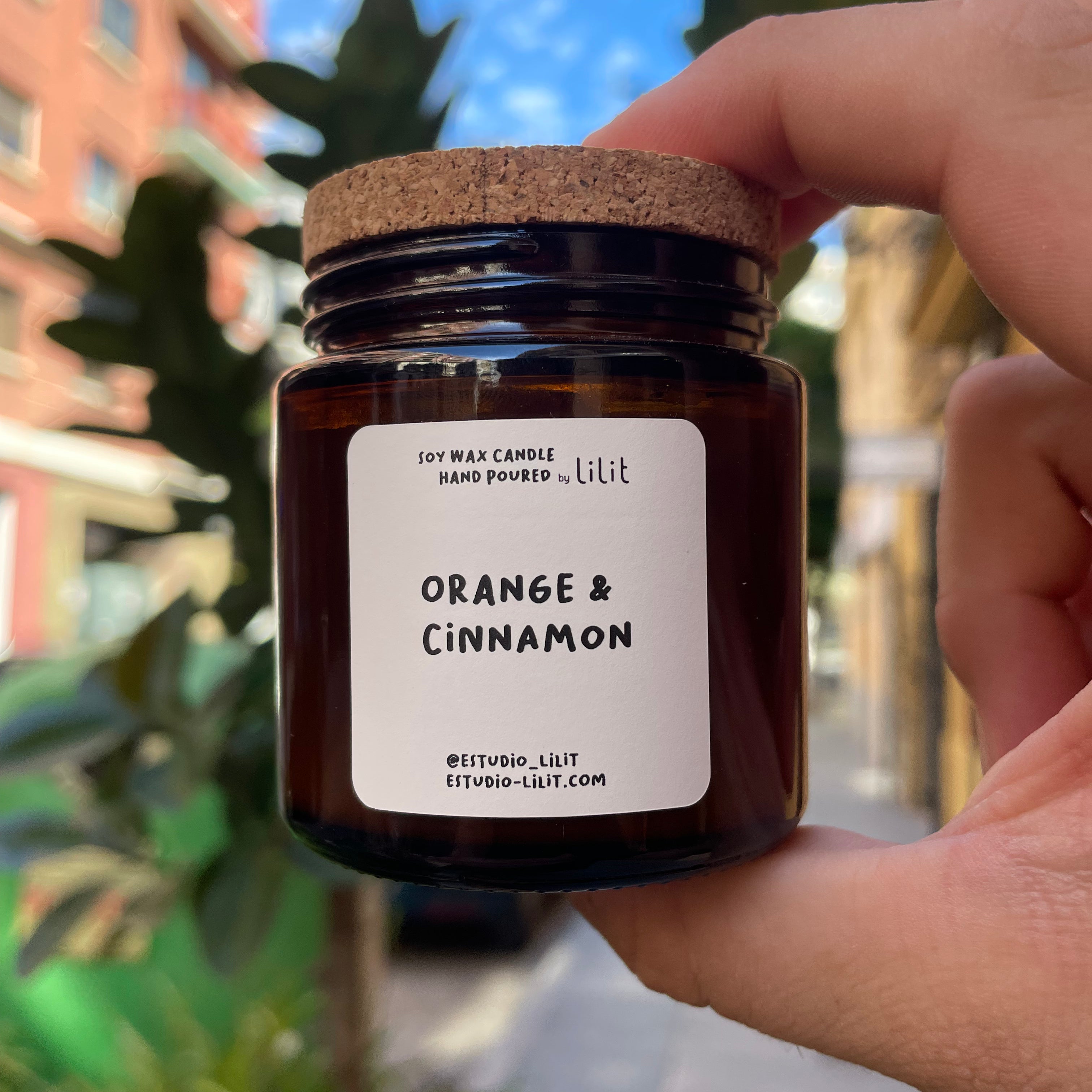 Soy Candle Orange & Cinnamon 120ml - 25h