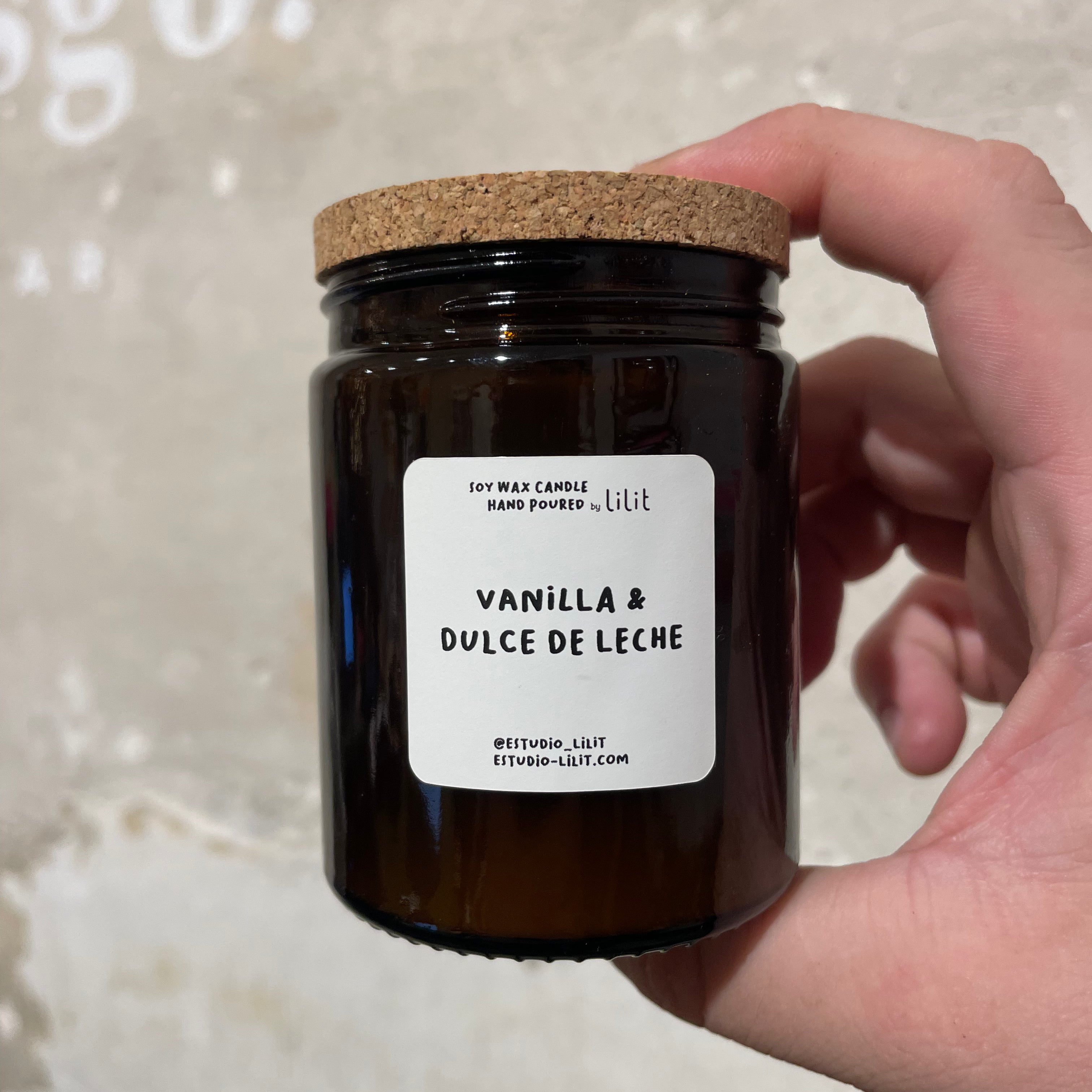 Soy Candle Vanilla & Dulce de Leche 180ml - 40h