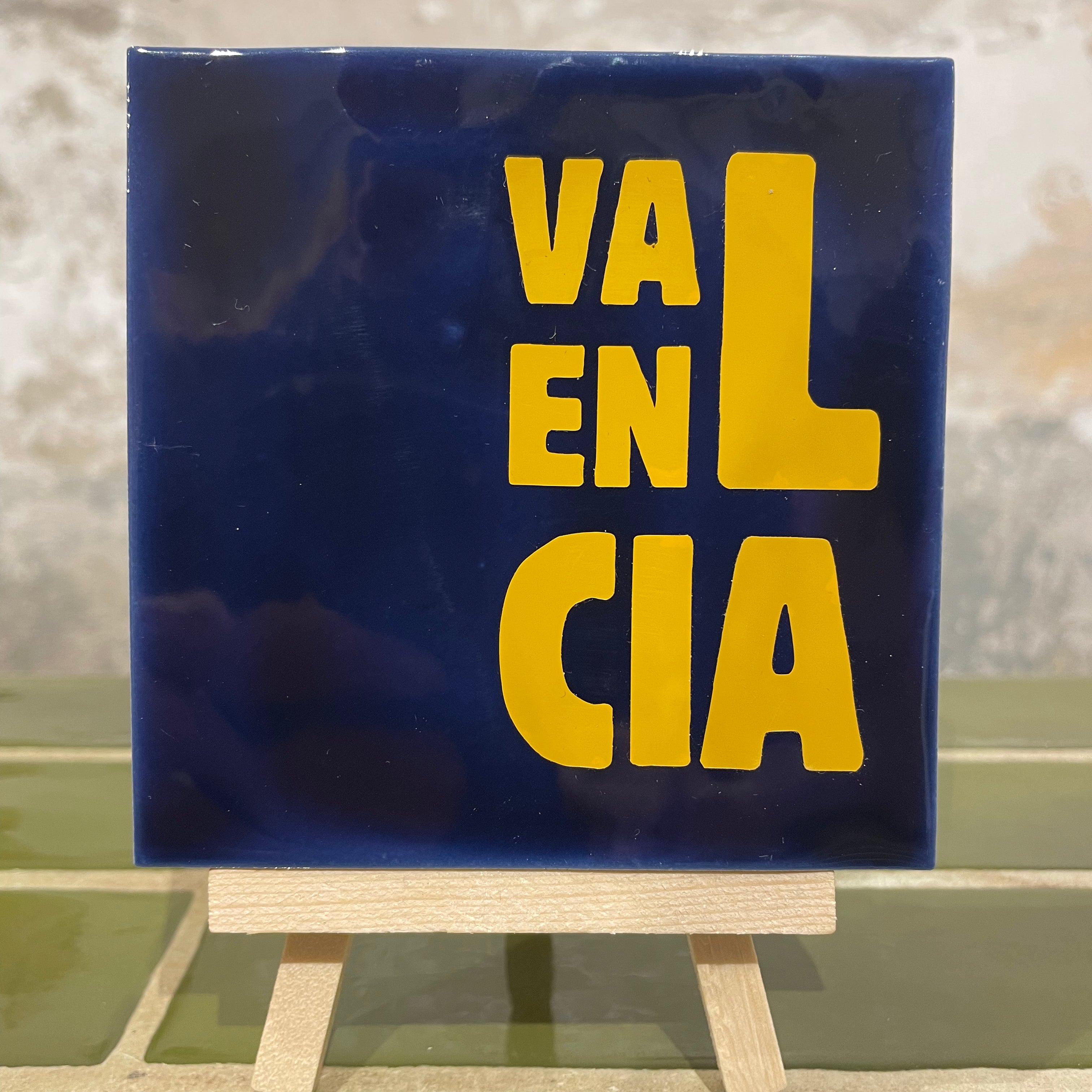 Azulejo con Estampado - Valencia (azul)