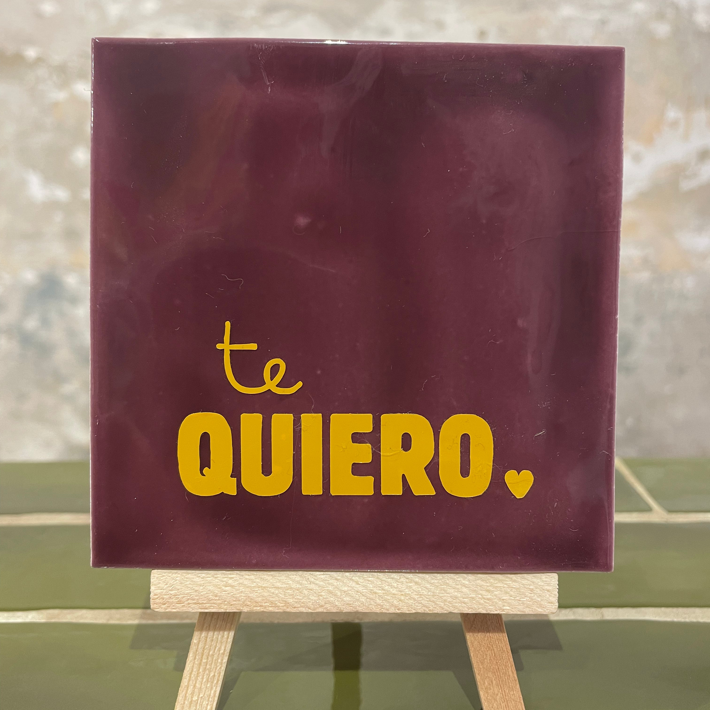 Azulejo con Estampado - Te Quiero