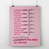 A3 Poster - Everything Of You Makes Me Your Man - Musgo Bazar