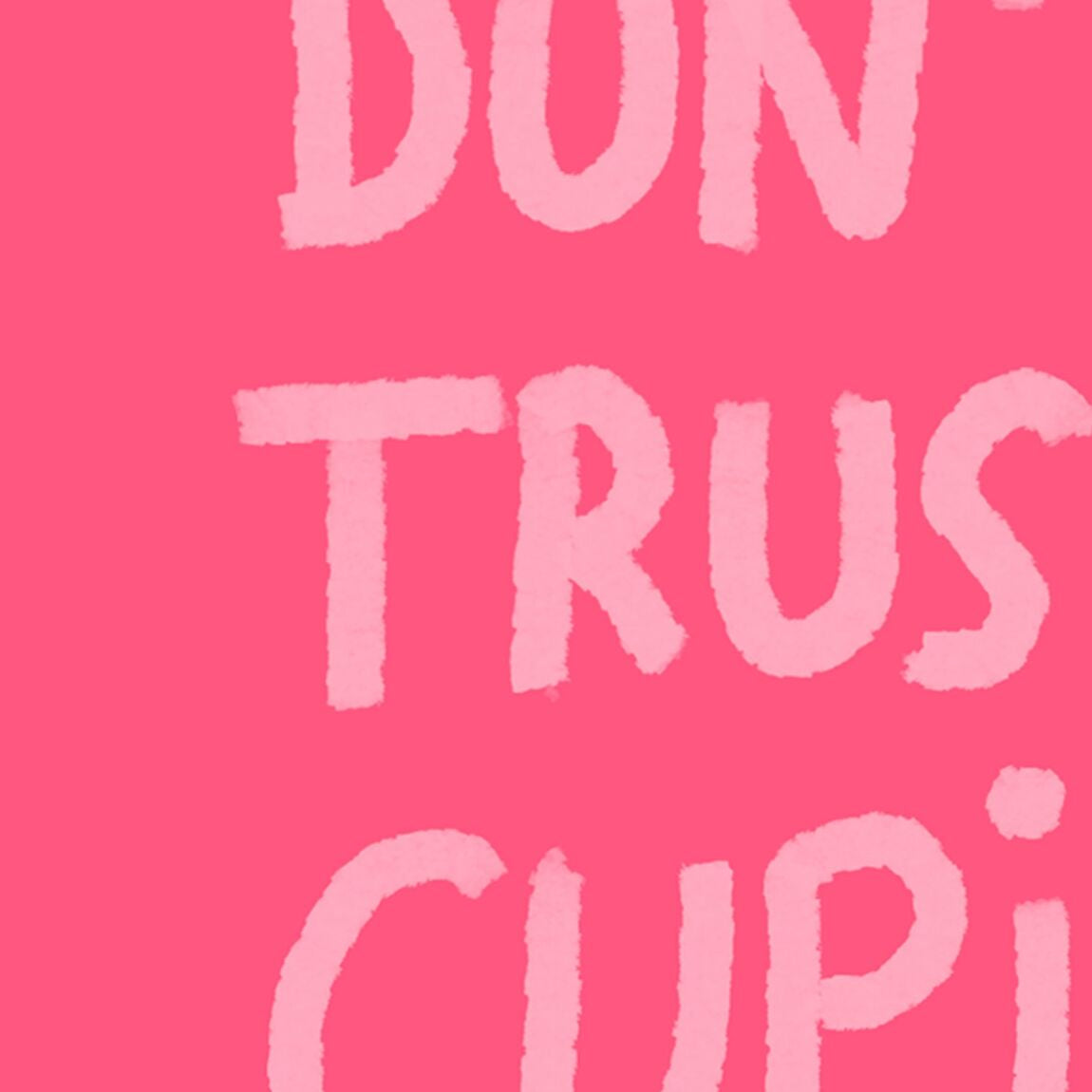 Card "Don´t Trust Cupid" - Musgo Bazar