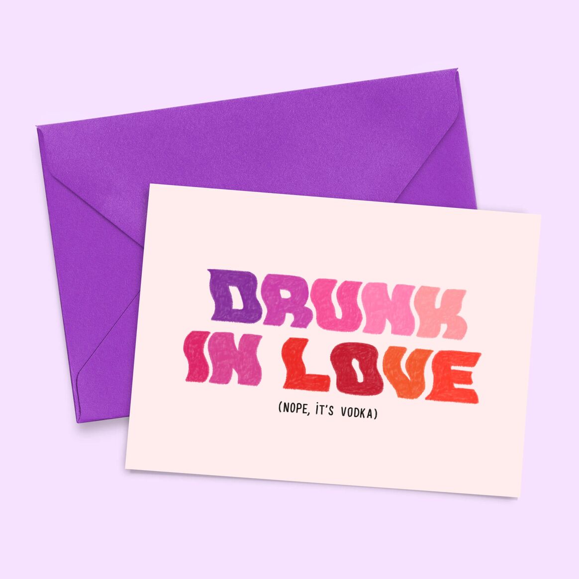 Card "Drunk in love" - Musgo Bazar