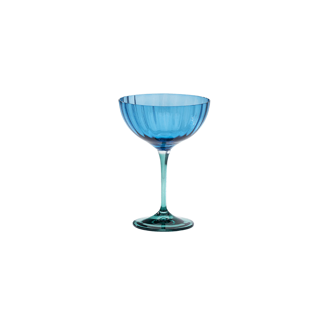 Champagne Glass Jazzy Blue - Musgo Bazar