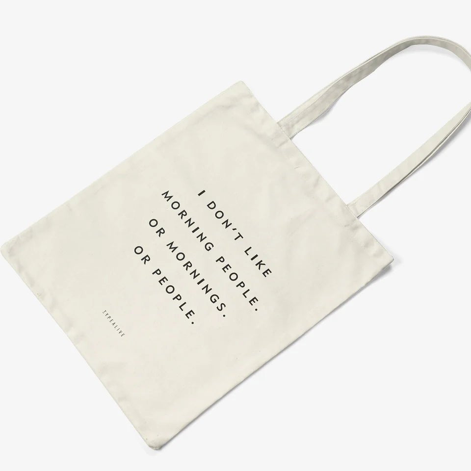 Cotton Bag - Morning People - Musgo Bazar