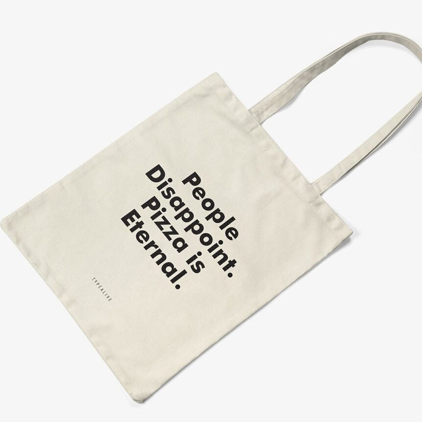 Cotton Bag - Pizza is Eternal - Musgo Bazar