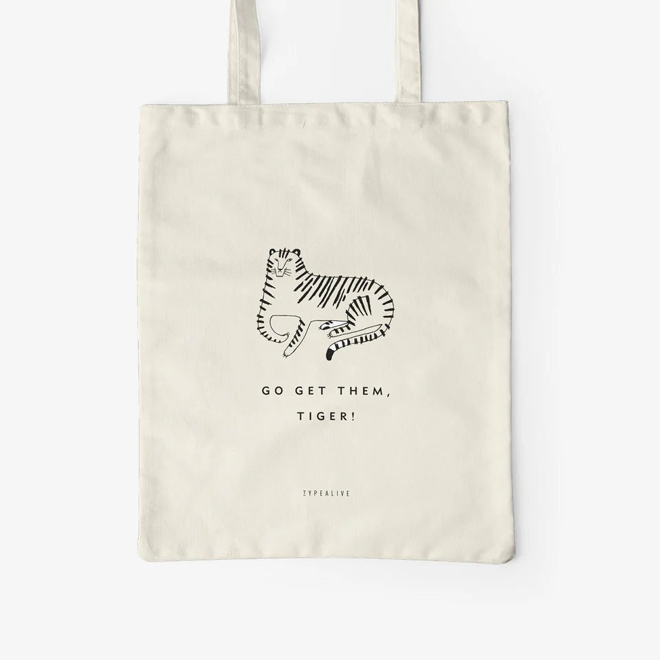 Cotton Bag - Tiger - Musgo Bazar