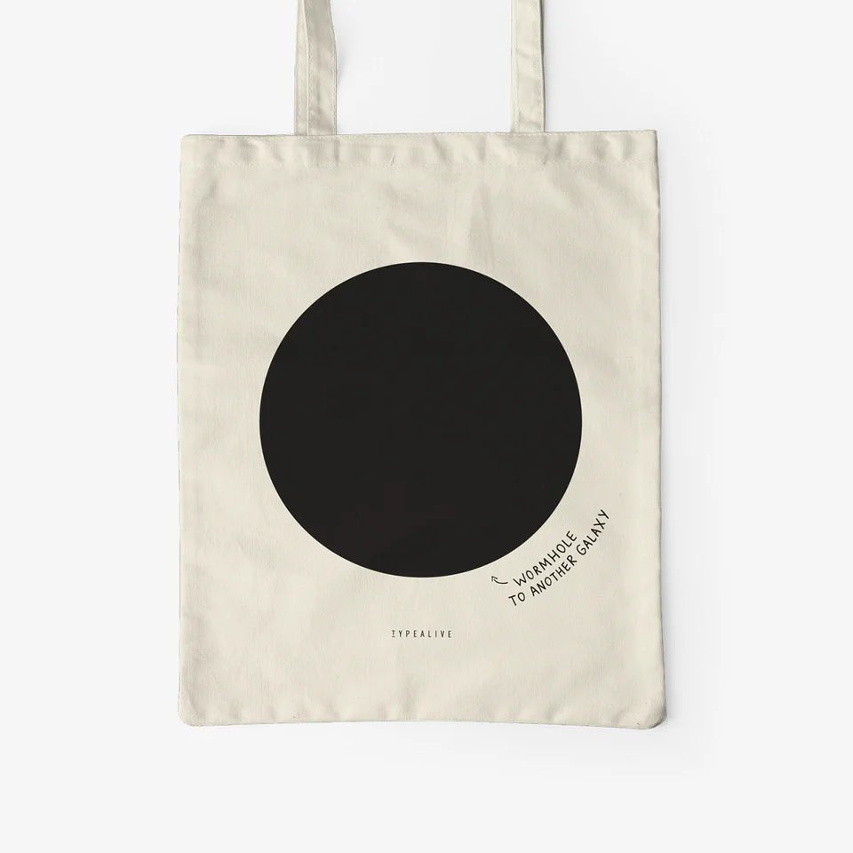 Cotton Bag - Wormhole - Musgo Bazar