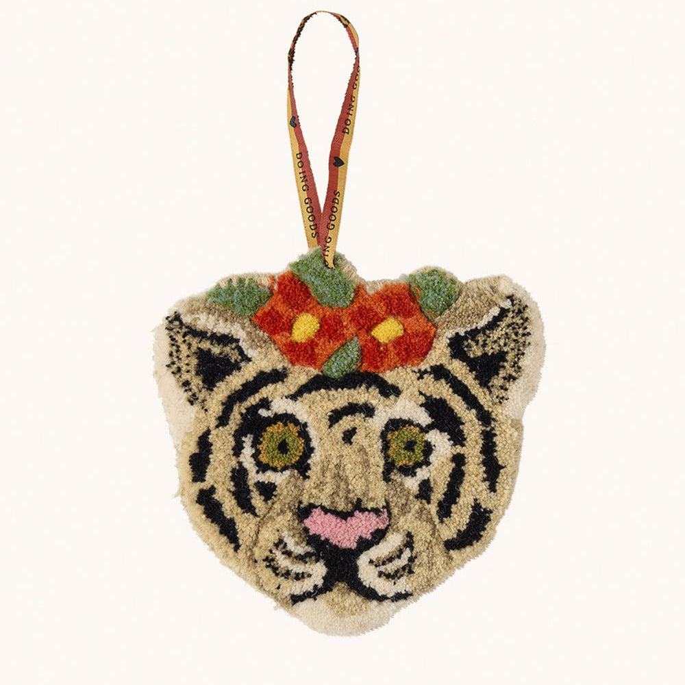 Doing Goods - Gift Hanger - Floral White Tiger - Musgo Bazar