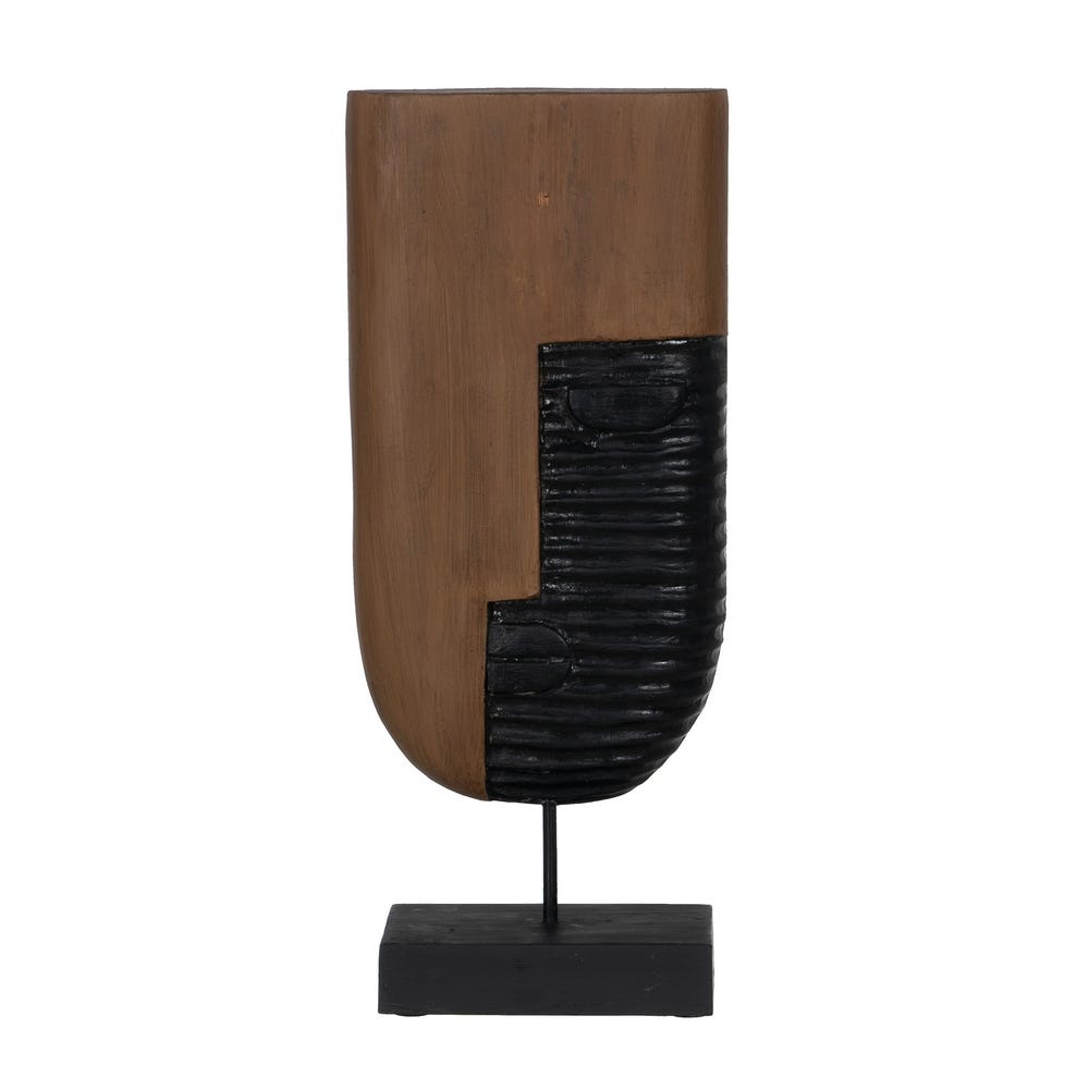 FIGURE MASK WOOD - IRON - Musgo Bazar