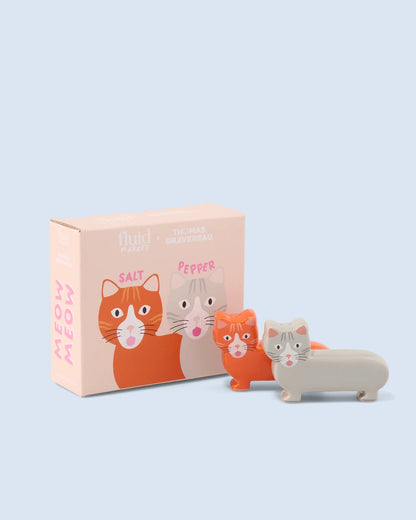 Fluid Market - Pepper and Salt Cat - Musgo Bazar