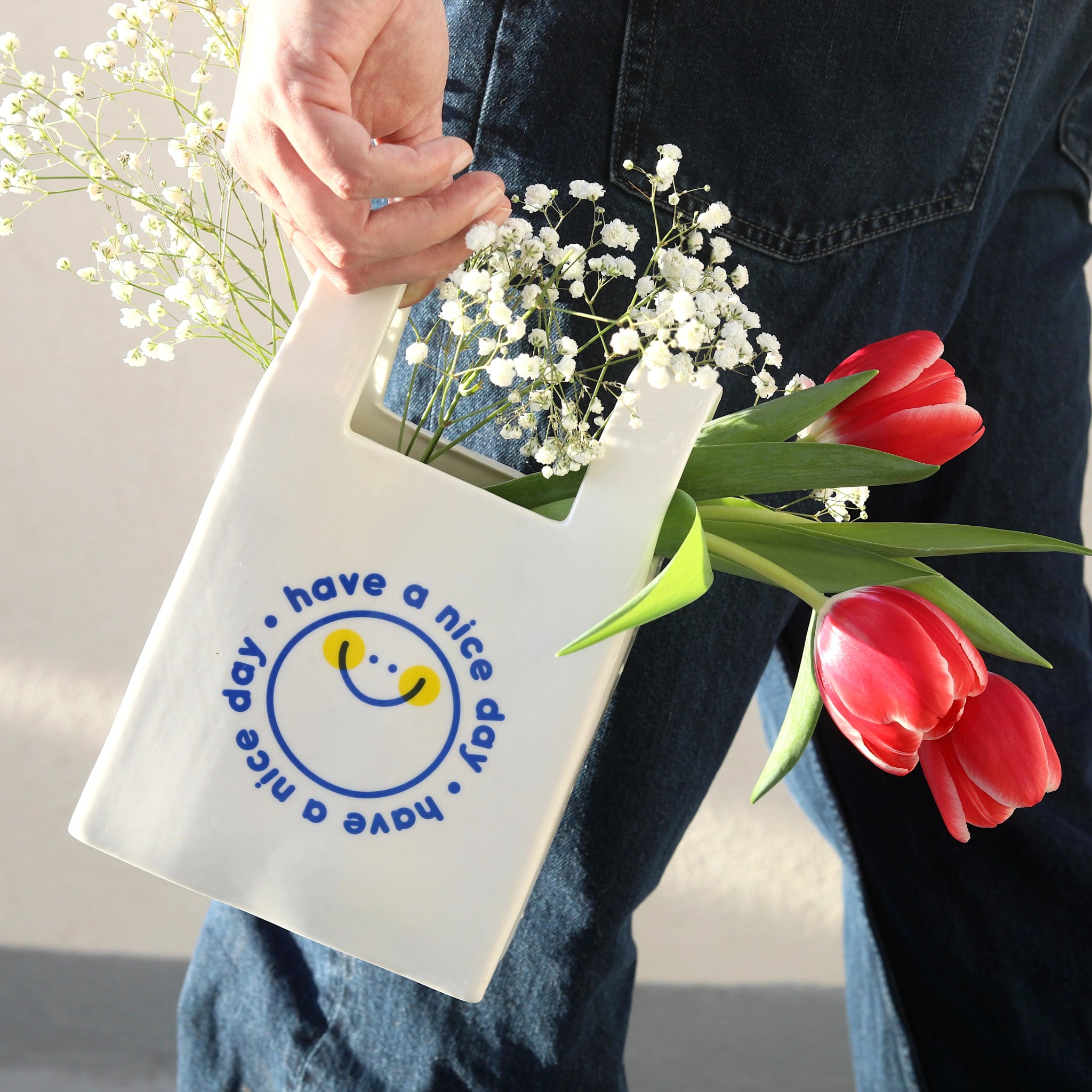 Fluid Market Vase - Plastic Bag - Musgo Bazar