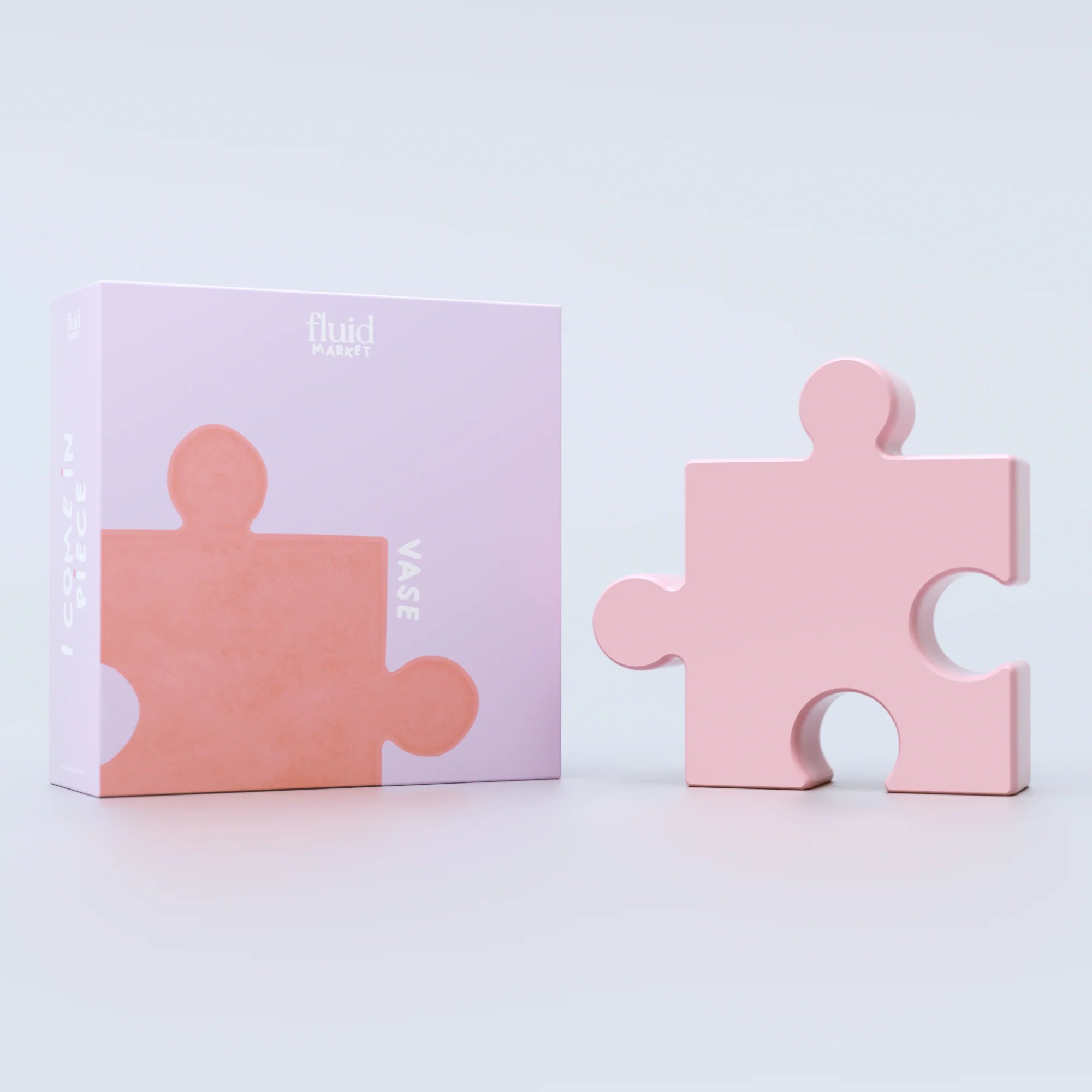 Fluid Market Vase - Puzzle Rose - Musgo Bazar