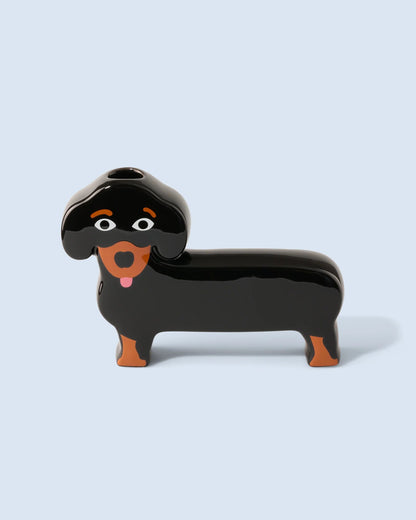 Fluid Market - Vase Teckel Dog - Musgo Bazar