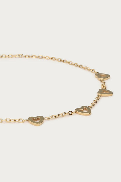 Heart Bracelet – Stainless Steel - Musgo Bazar