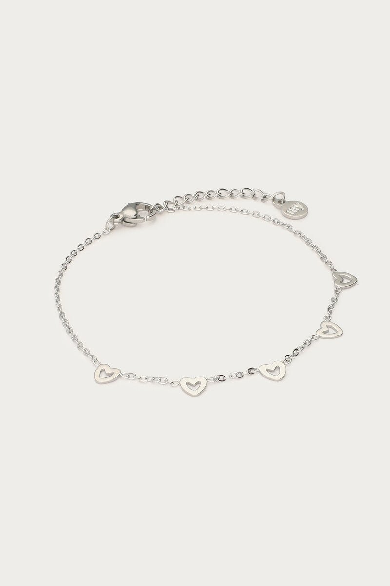 Heart Bracelet – Stainless Steel - Musgo Bazar