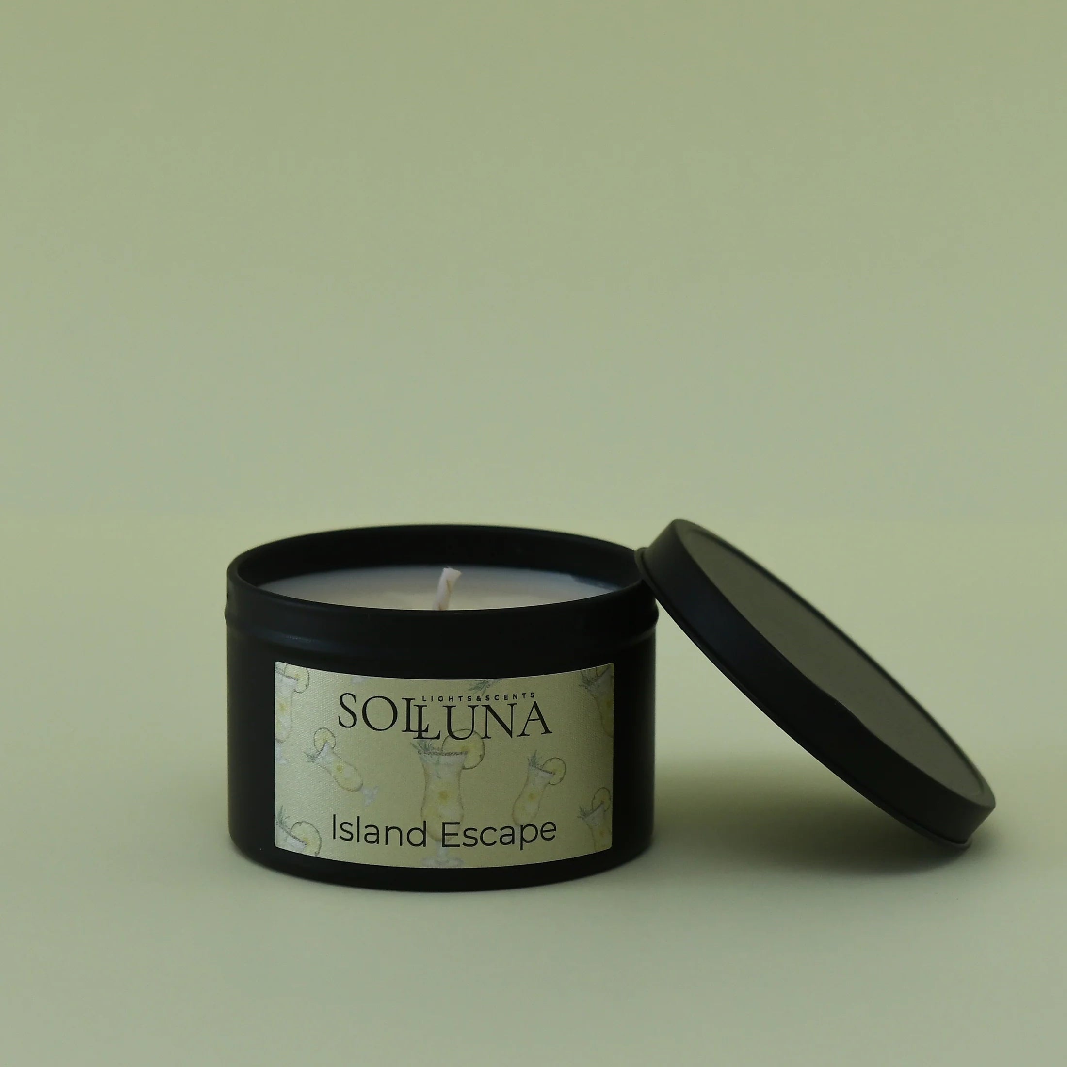 Island Escape Candle – Tropical Coconut & Citrus - Musgo Bazar