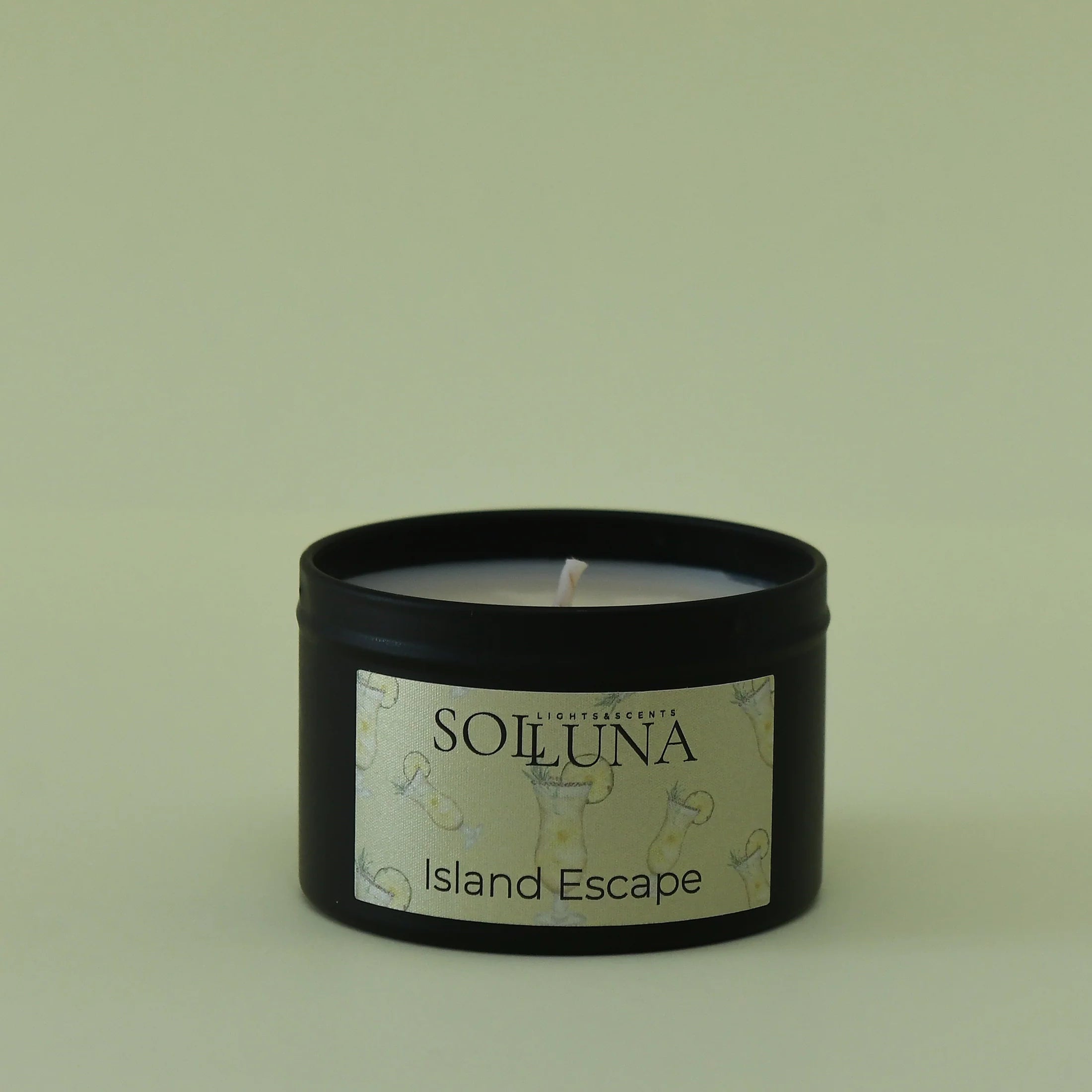 Island Escape Candle – Tropical Coconut & Citrus - Musgo Bazar