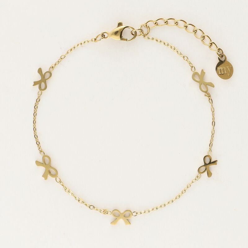 Mini Bow Bracelet – Minimalist Stainless Steel - Musgo Bazar