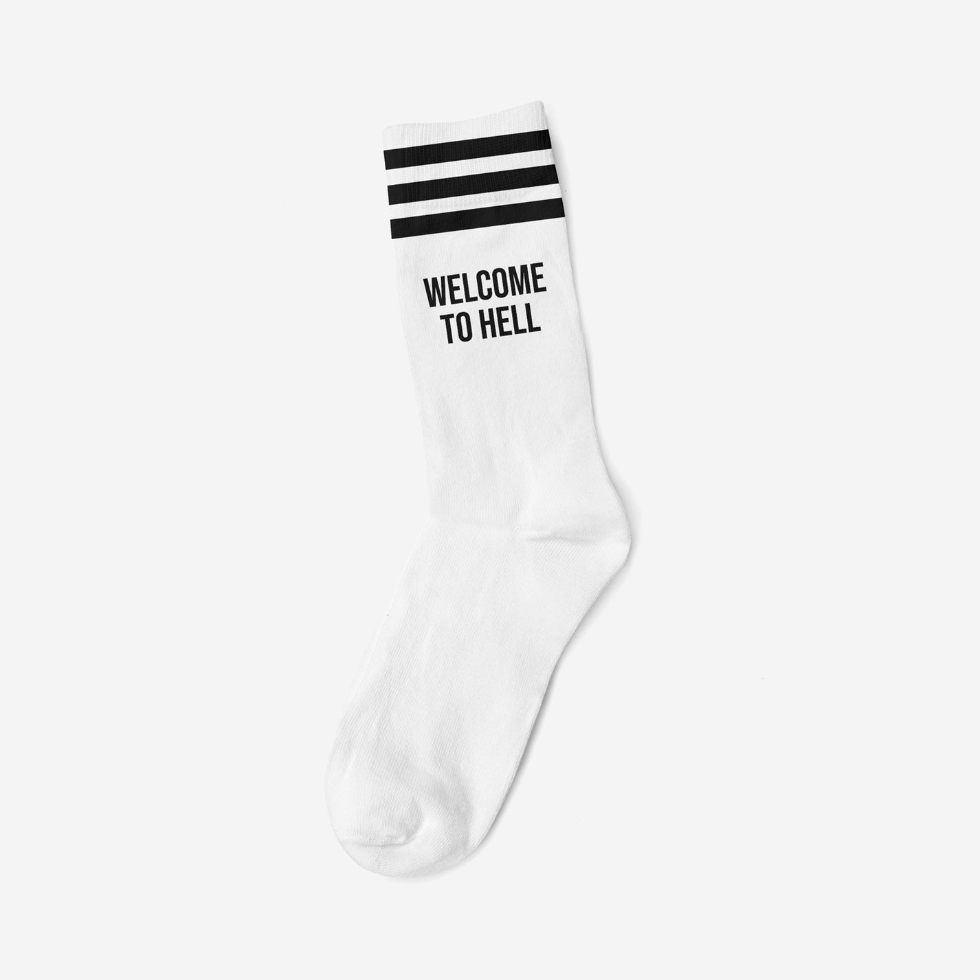 Mothersocker Socks – Welcome to Hell – White - Musgo Bazar