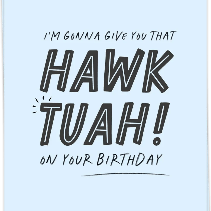 Postcard - Hawk Tuah - Musgo Bazar